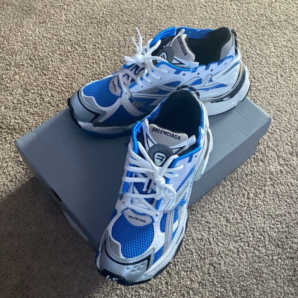 Balenciaga Kids Blue Sneakers